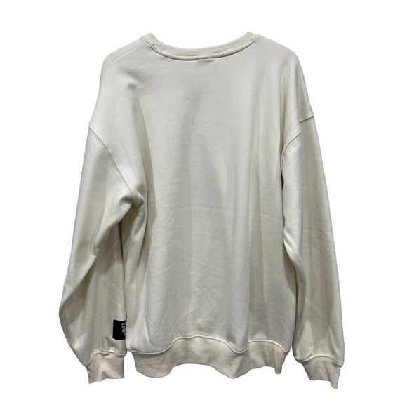 Disney Mickey Mouse Crewneck Sweatshirt Size XL NWT Fleece Lining Creme Ivory - Picture 8 of 8